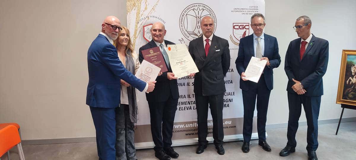 Luca Pellicari - Cerimonia di riconoscimento ISFOA